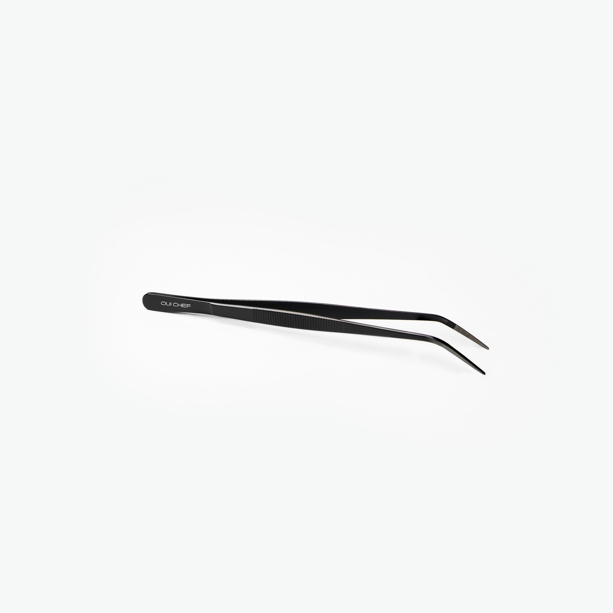 Oui-Chef-14cm-Angled-Tip-SuperFine-Tweezers-Black