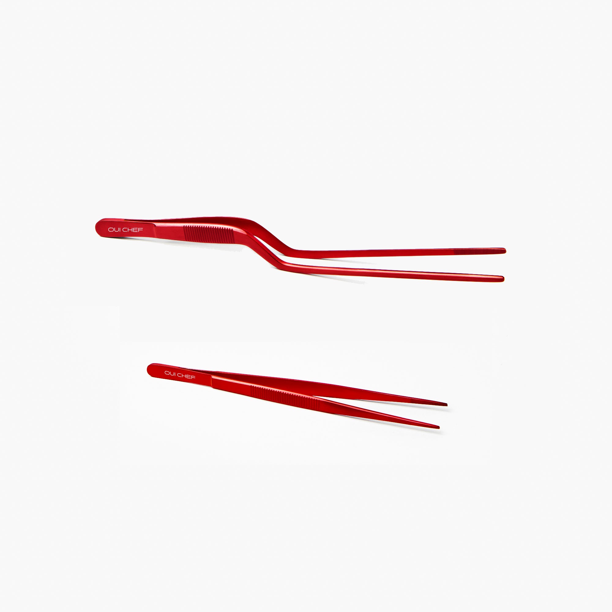 Chef's Tweezer Duo Small and Medium - The Red Edition