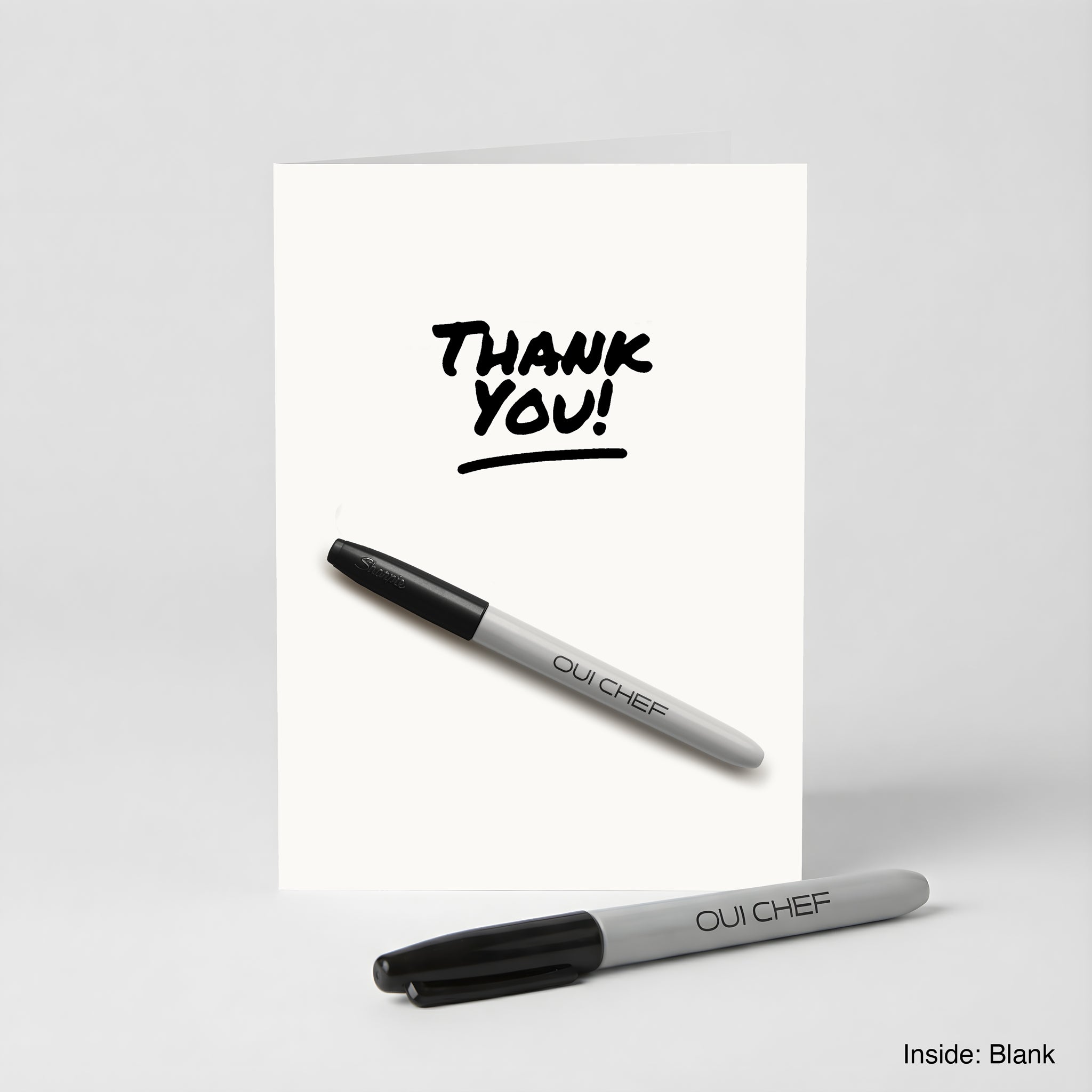 Thank You Greeting Card + Sharpie