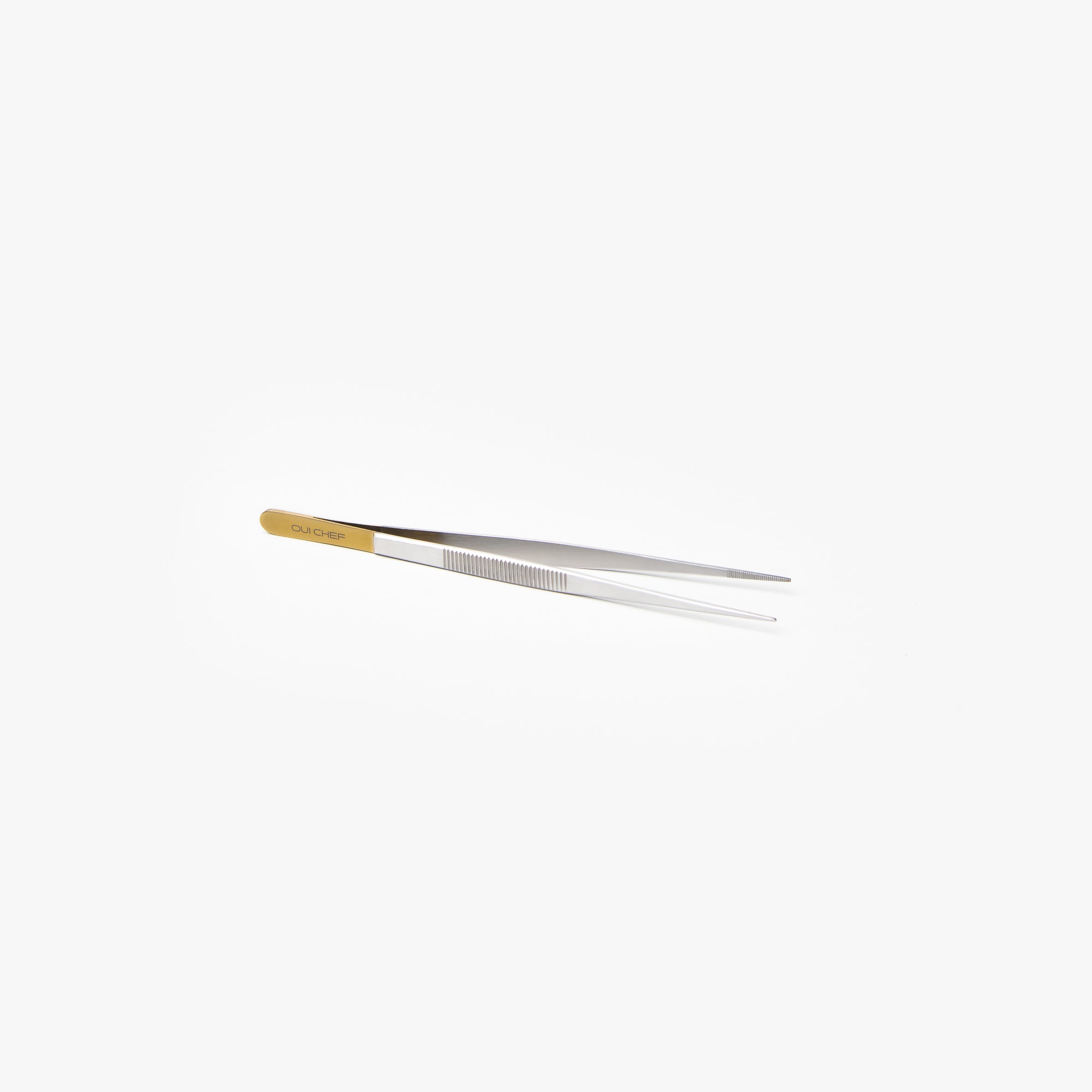 Oui-Chef-15.5cm-Straight-SuperFine-Tweezers-Gold-Top